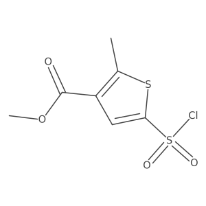 Methyl 5-(chlorosulfonyl)-2-methylthiophene-3-carboxylate Structure