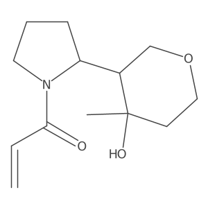 1-[2-(4-Hydroxy-4-methyloxan-3-yl)pyrrolidin-1-yl]prop-2-en-1-one Structure