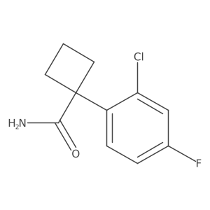1-(2-Chloro-4-fluorophenyl)cyclobutanecarboxamide Structure