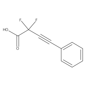 2,2-Difluoro-4-phenylbut-3-ynoic acid结构式