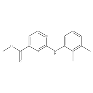 Methyl 2-[(2,3-dimethylphenyl)amino]pyrimidine-4-carboxylate Structure