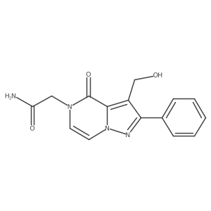 2-[3-(hydroxymethyl)-4-oxo-2-phenylpyrazolo[1,5-a]pyrazin-5(4H)-yl]acetamide Structure