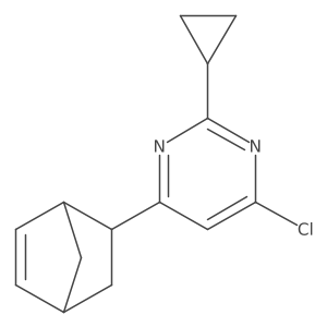 4-((1R,2S,4R)-bicyclo[2.2.1]hept-5-en-2-yl)-6-chloro-2-cyclopropylpyrimidine结构式