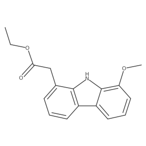 Ethyl 2-(8-methoxy-9H-carbazol-1-yl)acetate结构式
