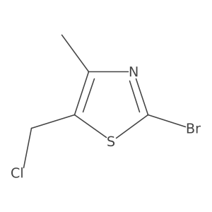 2-Bromo-5-(chloromethyl)-4-methylthiazole Structure