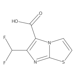 6-(Difluoromethyl)imidazo[2,1-b][1,3]thiazole-5-carboxylic acid Structure