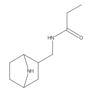 N-({7-azabicyclo[2.2.1]heptan-2-yl}methyl)propanamide Structure