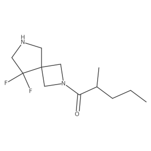 1-{8,8-Difluoro-2,6-diazaspiro[3.4]octan-2-yl}-2-methylpentan-1-one Structure