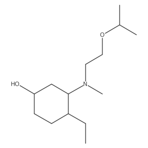 4-Ethyl-3-{methyl[2-(propan-2-yloxy)ethyl]amino}cyclohexan-1-ol结构式