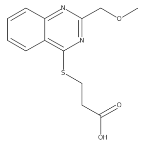 3-{[2-(Methoxymethyl)quinazolin-4-yl]sulfanyl}propanoic acid Structure