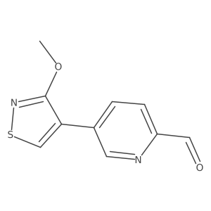 5-(3-Methoxy-1,2-thiazol-4-yl)pyridine-2-carbaldehyde结构式
