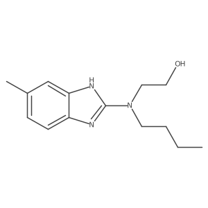 2-[butyl(6-methyl-1H-1,3-benzodiazol-2-yl)amino]ethan-1-ol Structure