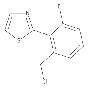 2-[2-(Chloromethyl)-6-fluorophenyl]-1,3-thiazole Structure