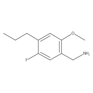 (5-Fluoro-2-methoxy-4-propylphenyl)methanamine Structure