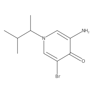 3-Amino-5-bromo-1-(3-methylbutan-2-yl)-1,4-dihydropyridin-4-one Structure