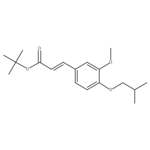 tert-butyl (2E)-3-[3-methoxy-4-(2-methylpropoxy)phenyl]prop-2-enoate Structure