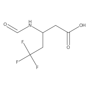 5,5,5-Trifluoro-3-formamidopentanoic acid结构式