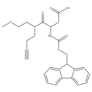 3-[(but-3-yn-1-yl)(2-methoxyethyl)carbamoyl]-3-({[(9H-fluoren-9-yl)methoxy]carbonyl}amino)propanoic acid Structure