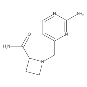1-[(2-Aminopyrimidin-4-yl)methyl]azetidine-2-carboxamide Structure