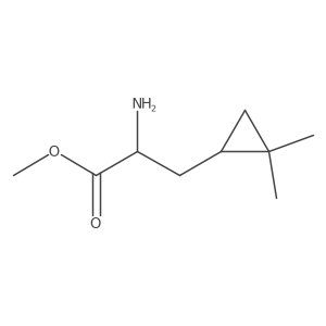 Methyl 2-amino-3-(2,2-dimethylcyclopropyl)propanoate结构式