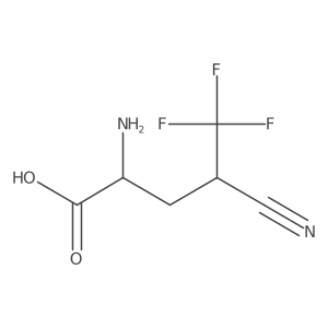 2-Amino-4-cyano-5,5,5-trifluoropentanoic acid Structure