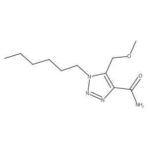 1-hexyl-5-(methoxymethyl)-1H-1,2,3-triazole-4-carboxamide结构式