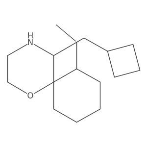 5-(Cyclobutylmethyl)-7-ethyl-1-oxa-4-azaspiro[5.5]undecane结构式