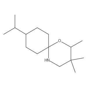 2,3,3-Trimethyl-9-(propan-2-yl)-1-oxa-5-azaspiro[5.5]undecane Structure