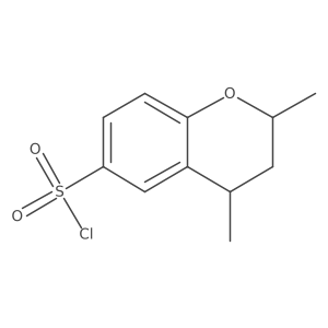 2,4-dimethyl-3,4-dihydro-2H-1-benzopyran-6-sulfonyl chloride Structure