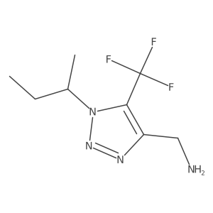 [1-(butan-2-yl)-5-(trifluoromethyl)-1H-1,2,3-triazol-4-yl]methanamine Structure