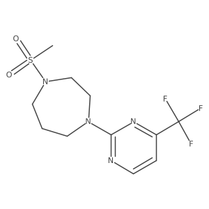 1-Methanesulfonyl-4-[4-(trifluoromethyl)pyrimidin-2-yl]-1,4-diazepane Structure