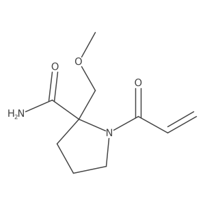 1-Acryloyl-2-(methoxymethyl)pyrrolidine-2-carboxamide Structure