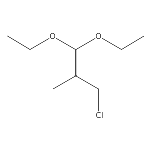 3-Chloro-1,1-diethoxy-2-methylpropane Structure