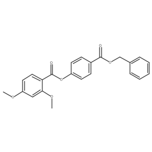 (4-Benzyloxycarbonylphenyl) 2,4-dimethoxybenzoate结构式