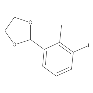 2-(3-Iodo-2-methylphenyl)-1,3-dioxolane结构式