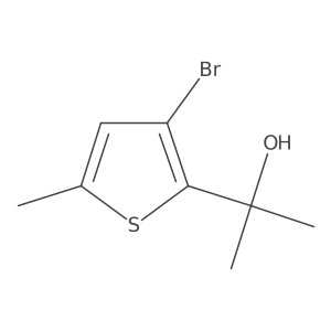2-(3-Bromo-5-methylthiophen-2-yl)propan-2-ol Structure