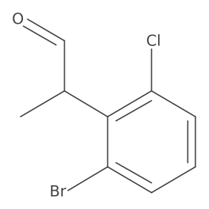 2-(2-Bromo-6-chlorophenyl)propanal Structure
