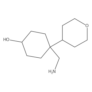 4-(Aminomethyl)-4-(oxan-4-yl)cyclohexan-1-ol Structure