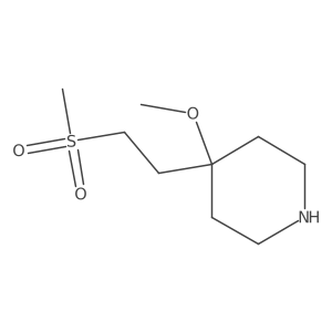 4-(2-Methanesulfonylethyl)-4-methoxypiperidine结构式