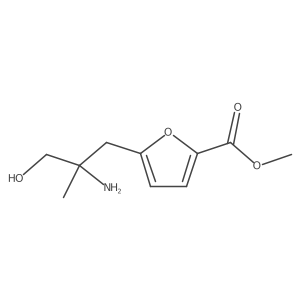 Methyl 5-(2-amino-3-hydroxy-2-methylpropyl)furan-2-carboxylate结构式