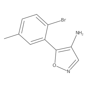 5-(2-Bromo-5-methylphenyl)-1,2-oxazol-4-amine Structure