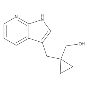 [1-({1H-pyrrolo[2,3-b]pyridin-3-yl}methyl)cyclopropyl]methanol Structure