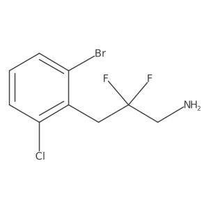 3-(2-Bromo-6-chlorophenyl)-2,2-difluoropropan-1-amine Structure