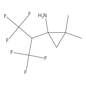 1-(1,1,1,3,3,3-Hexafluoropropan-2-yl)-2,2-dimethylcyclopropan-1-amine Structure