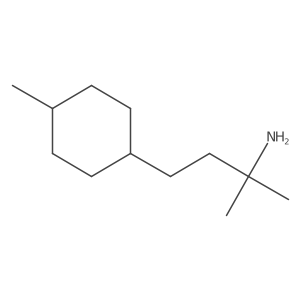2-Methyl-4-(4-methylcyclohexyl)butan-2-amine结构式