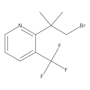 2-(1-Bromo-2-methylpropan-2-yl)-3-(trifluoromethyl)pyridine Structure
