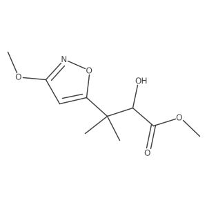Methyl 2-hydroxy-3-(3-methoxy-1,2-oxazol-5-yl)-3-methylbutanoate Structure