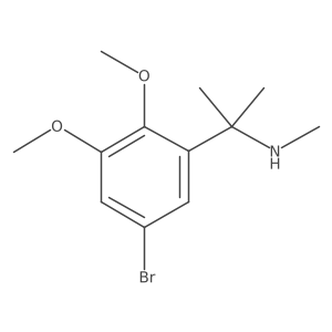 [2-(5-Bromo-2,3-dimethoxyphenyl)propan-2-yl](methyl)amine结构式