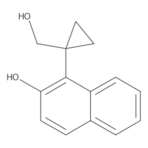 1-[1-(Hydroxymethyl)cyclopropyl]naphthalen-2-ol Structure