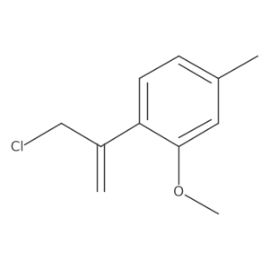 1-(3-Chloroprop-1-en-2-yl)-2-methoxy-4-methylbenzene Structure